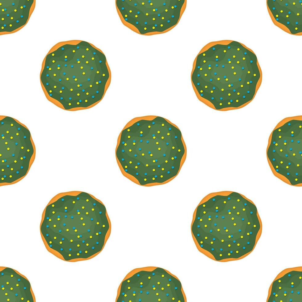 Pattern homemade cookie different taste in pastry biscuit vector