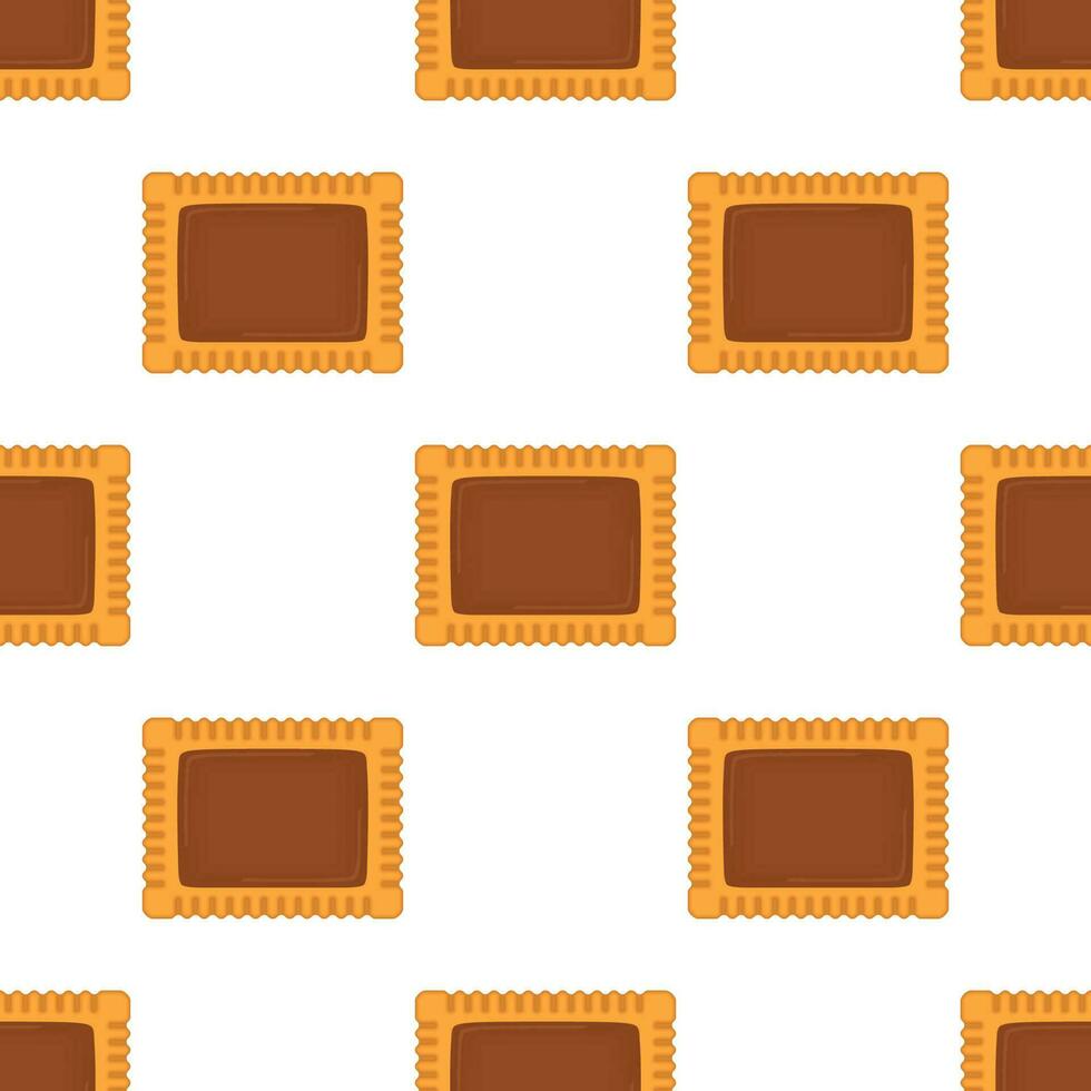 Pattern homemade cookie different taste in pastry biscuit vector