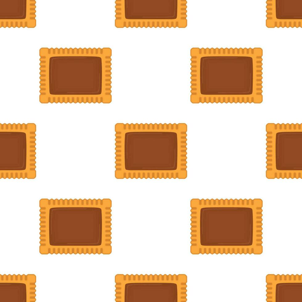 Pattern homemade cookie different taste in pastry biscuit vector