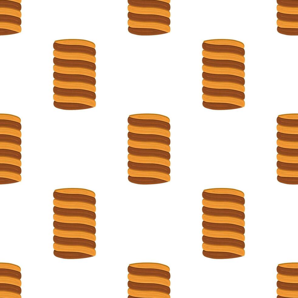 Pattern homemade cookie different taste in pastry biscuit vector