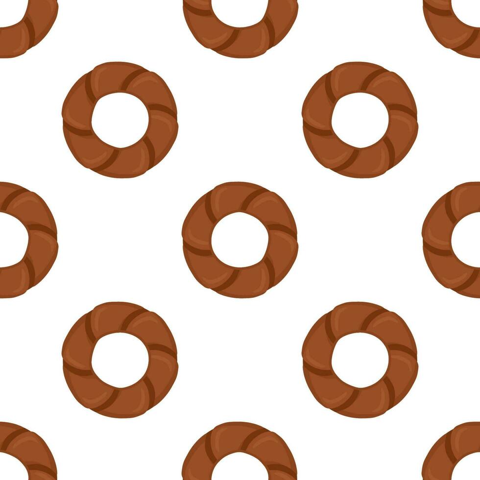 Pattern homemade cookie different taste in pastry biscuit vector