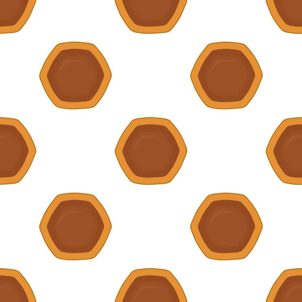 Pattern homemade cookie different taste in pastry biscuit vector