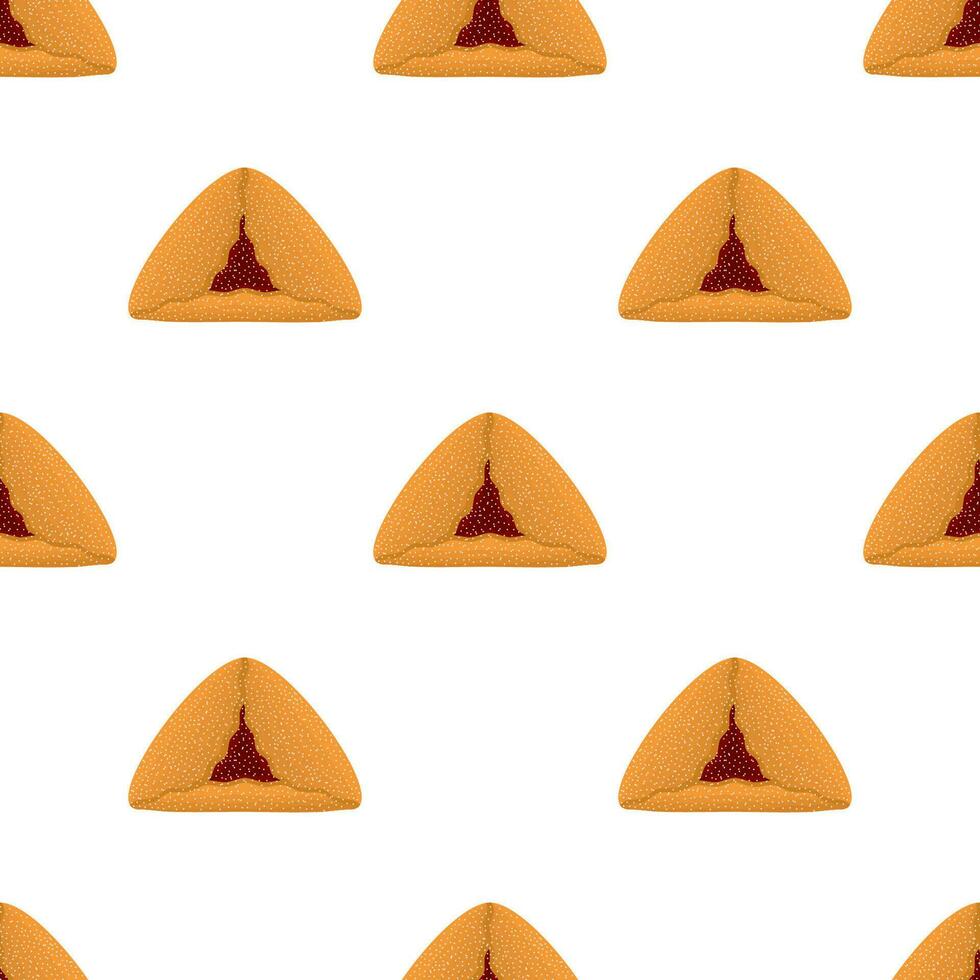 Pattern homemade cookie different taste in pastry biscuit vector