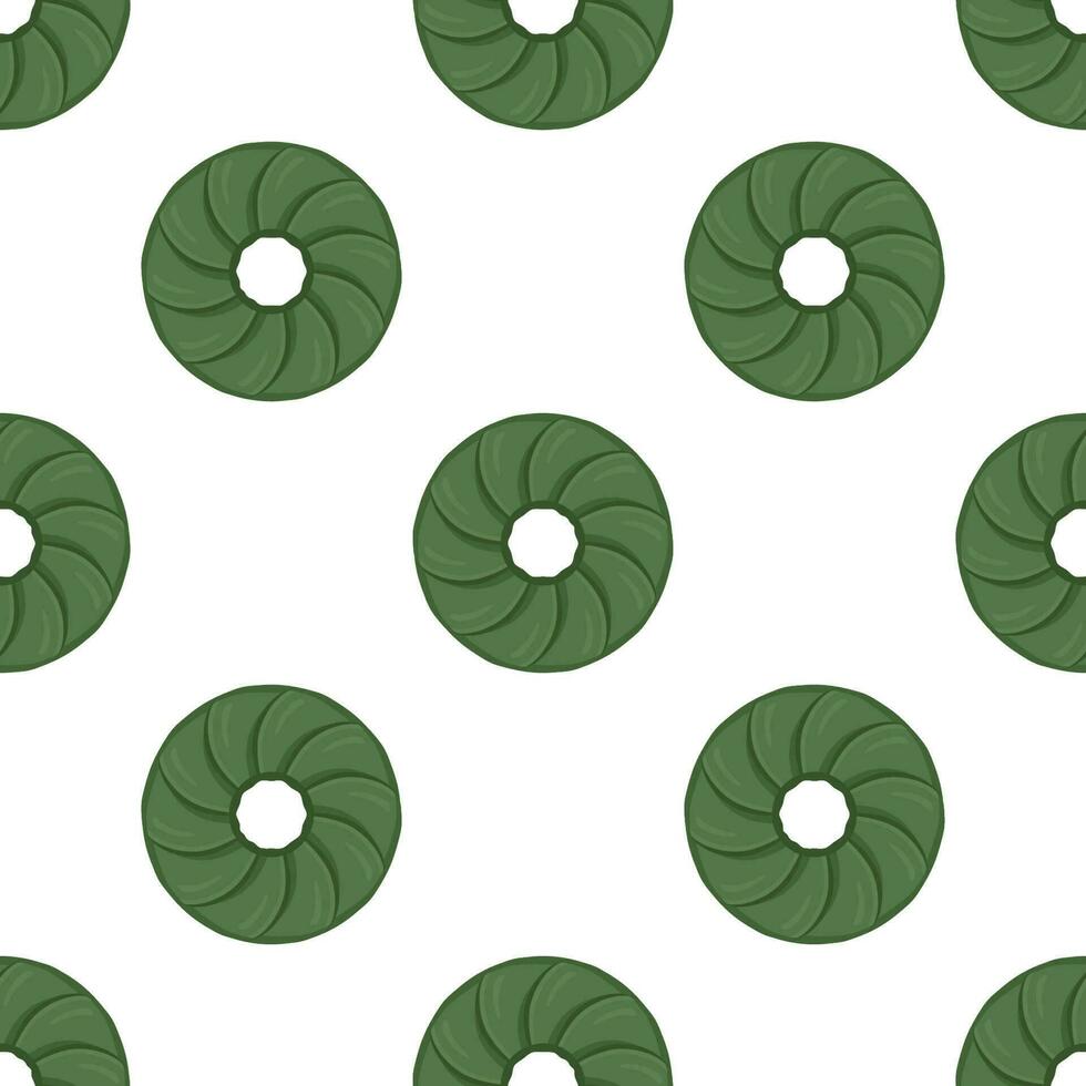 Pattern homemade cookie different taste in pastry biscuit vector