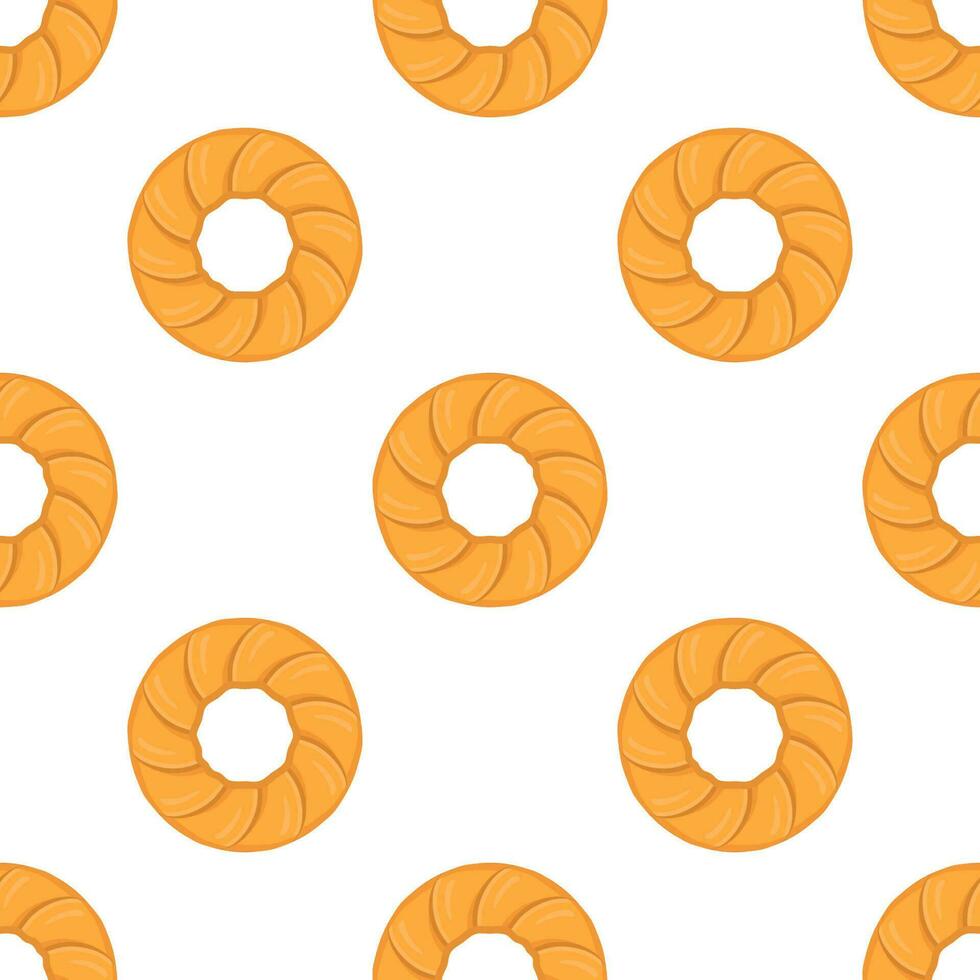 Pattern homemade cookie different taste in pastry biscuit vector