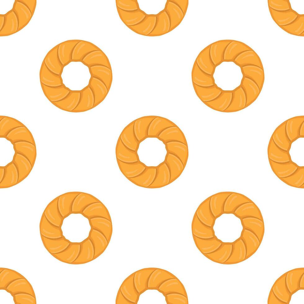 Pattern homemade cookie different taste in pastry biscuit vector