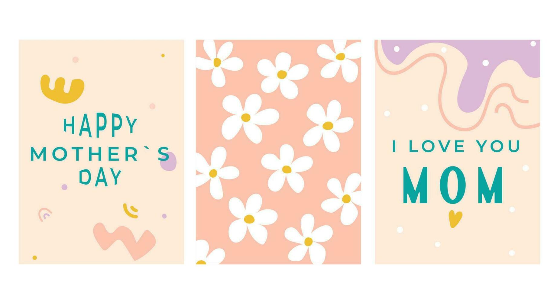 Mothers Day. Abstract trendy backgrounds, patterns, mother's day cards. Cover, poster, wallpaper. Minimalist postcards. vector