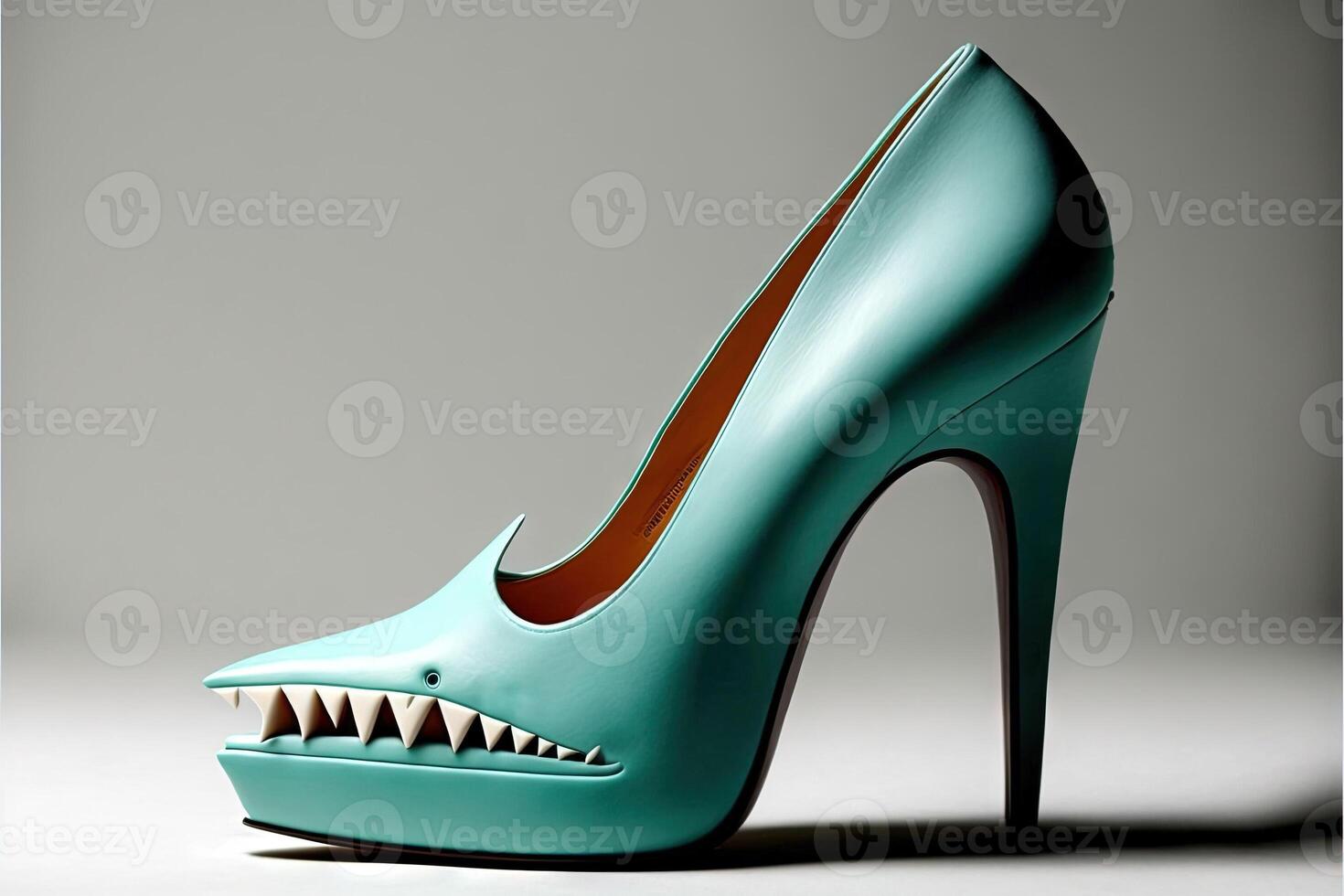 shark skin women shoes with high heels generative ai 23913913 Stock