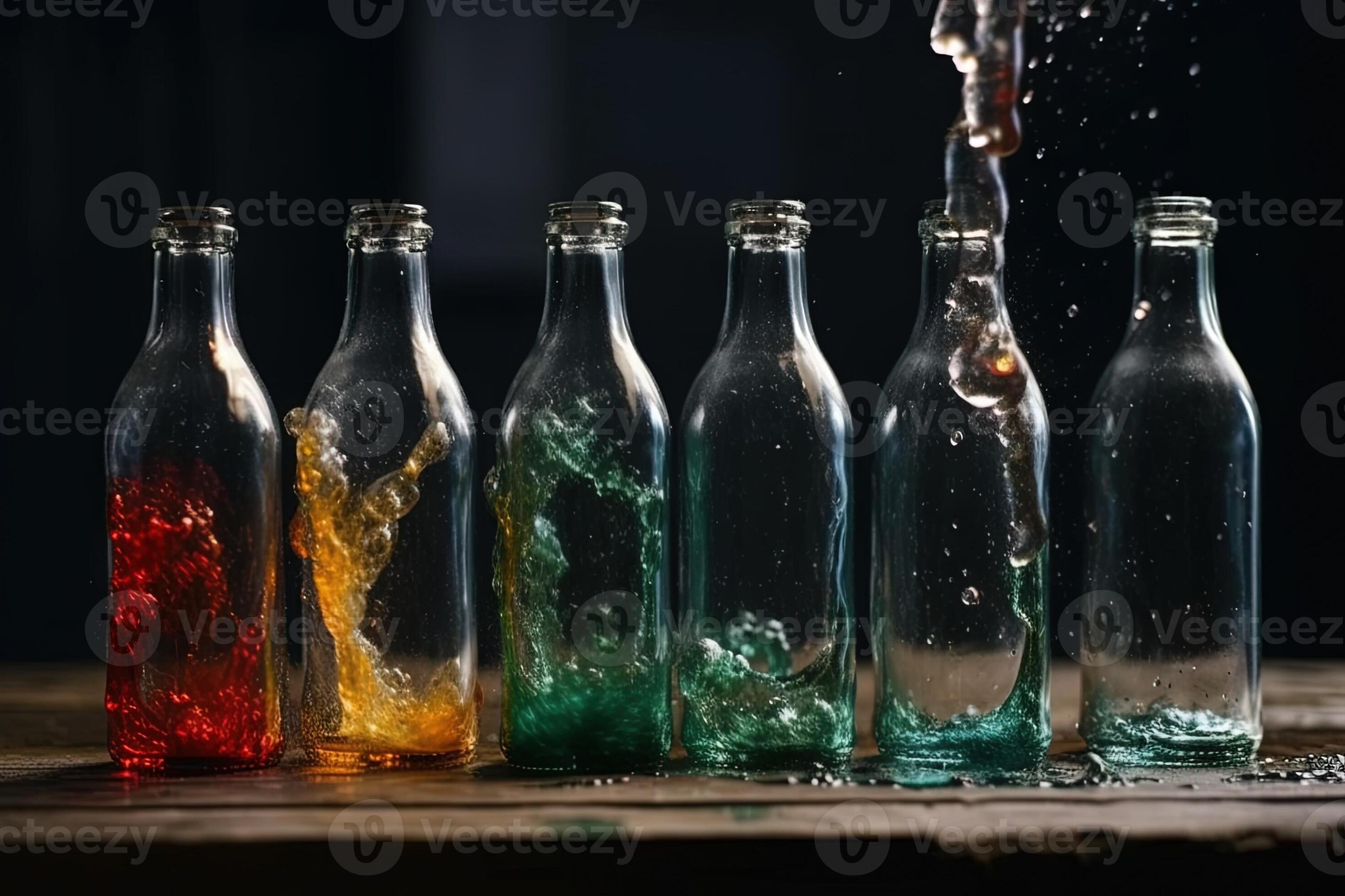 glass bottle exploding illustration 23913944 Stock Photo at Vecteezy