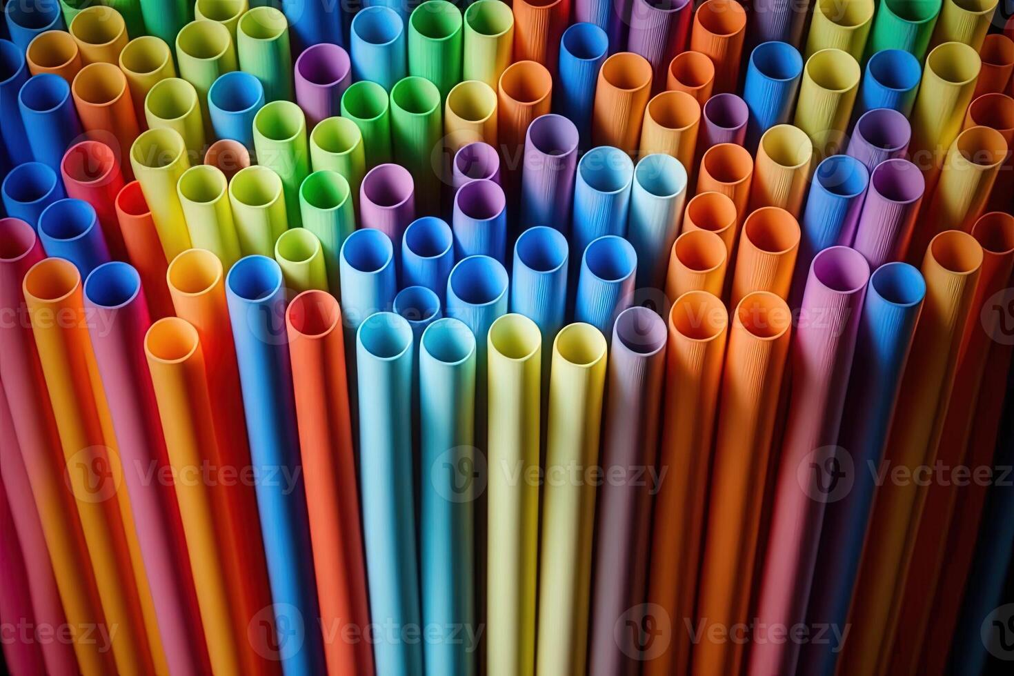straw straws plastic free metal reusable plastic drinking straw background colourful illustration photo