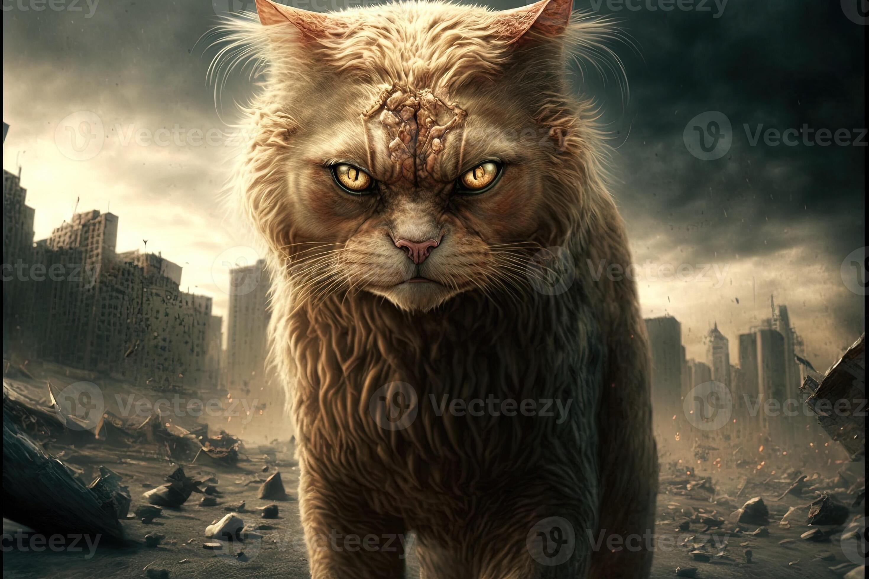 evil cats dominating the world illustration 23914397 Stock Photo at