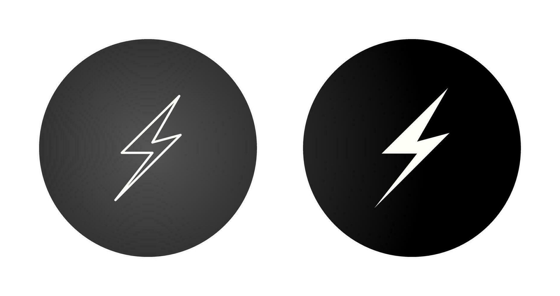 Lightening Vector Icon