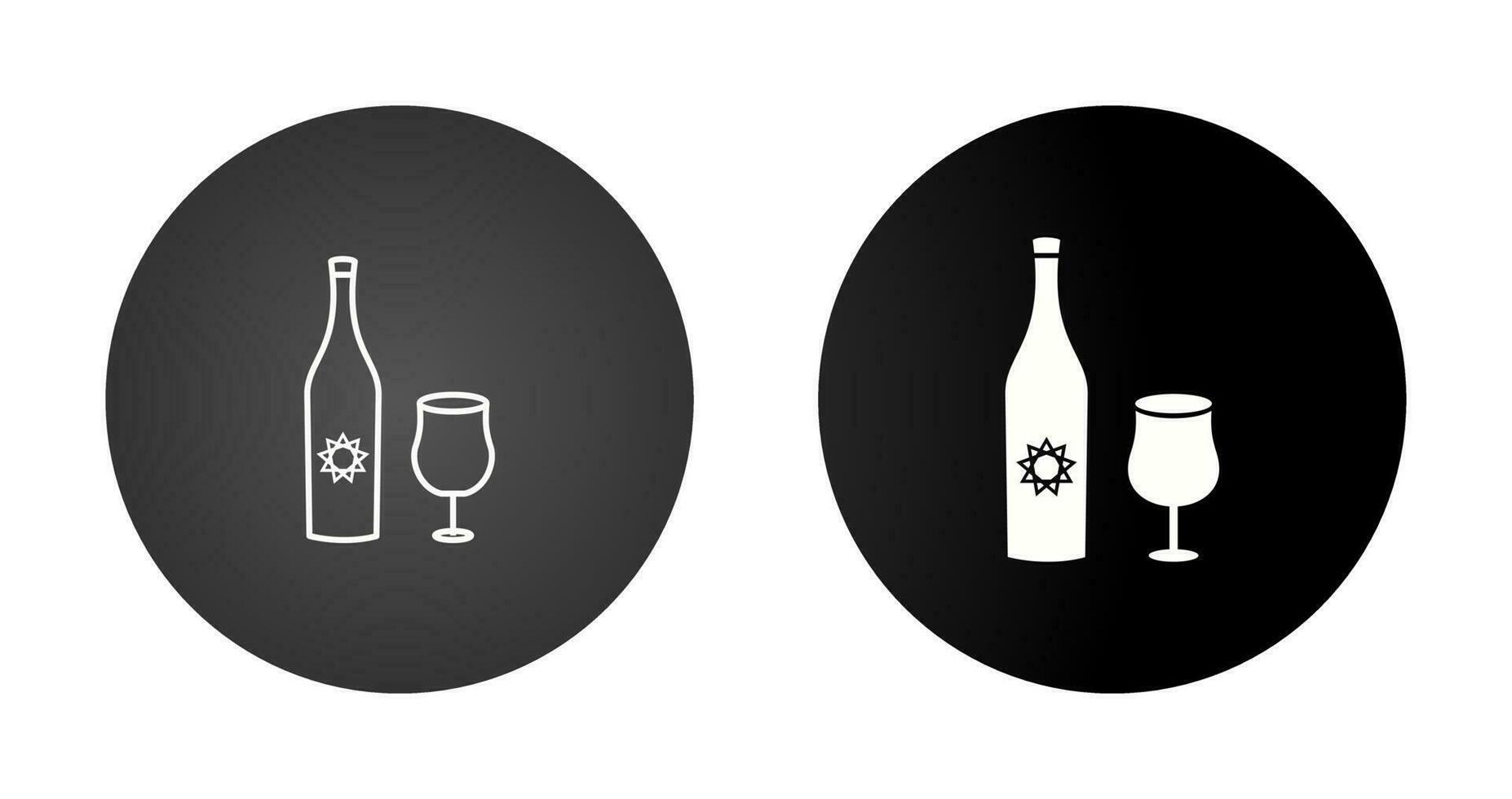 Goblet and Wine Vector Icon