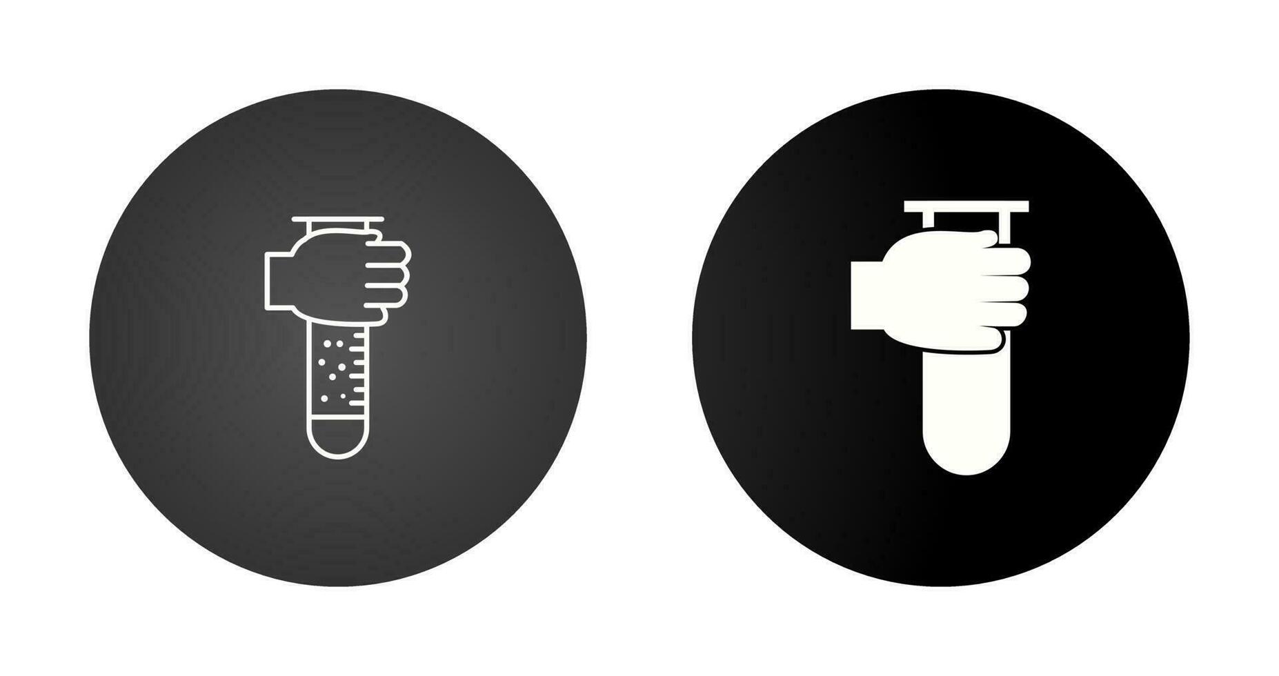 Holding Tube Vector Icon