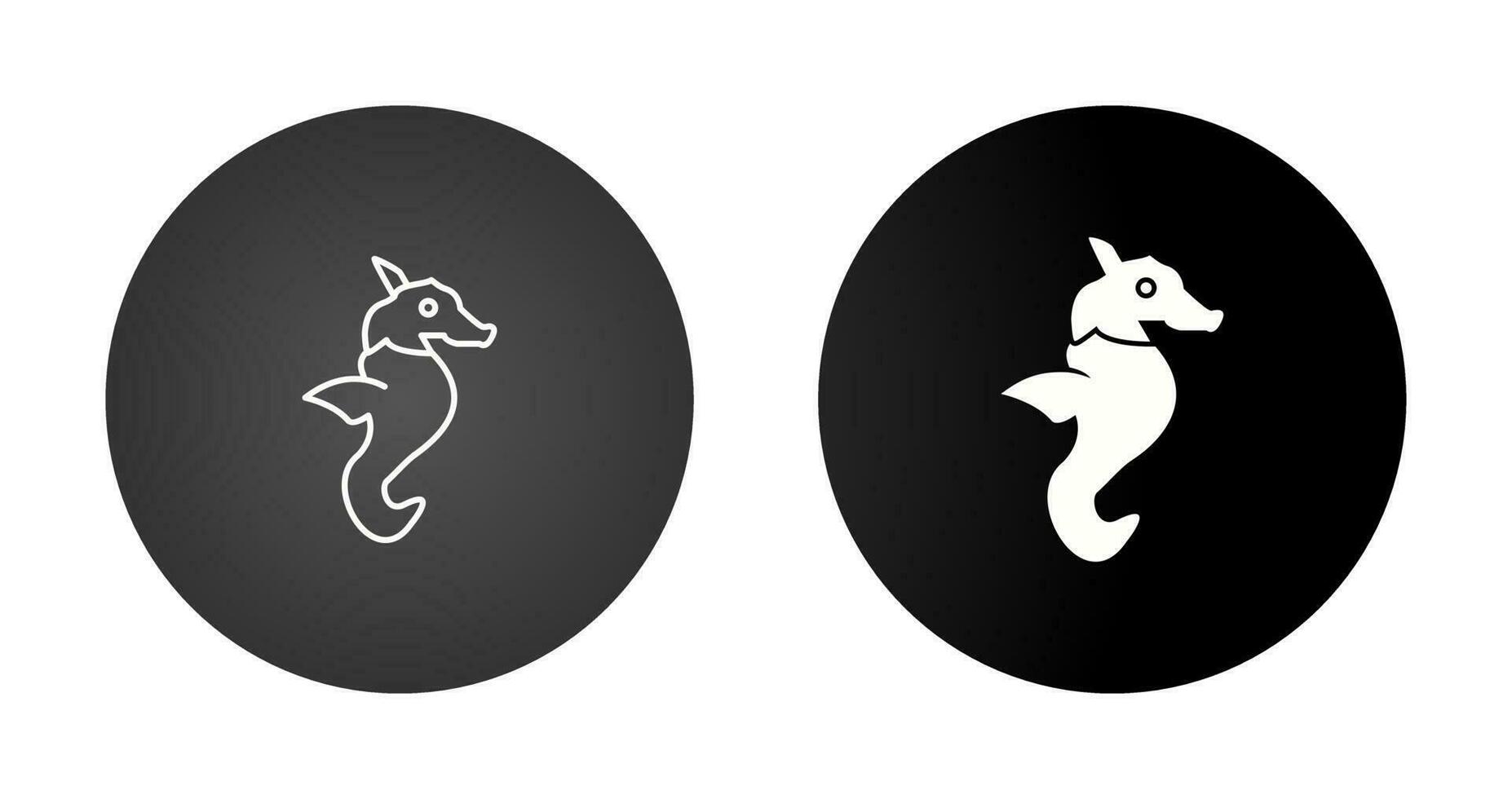 Seahorse Vector Icon