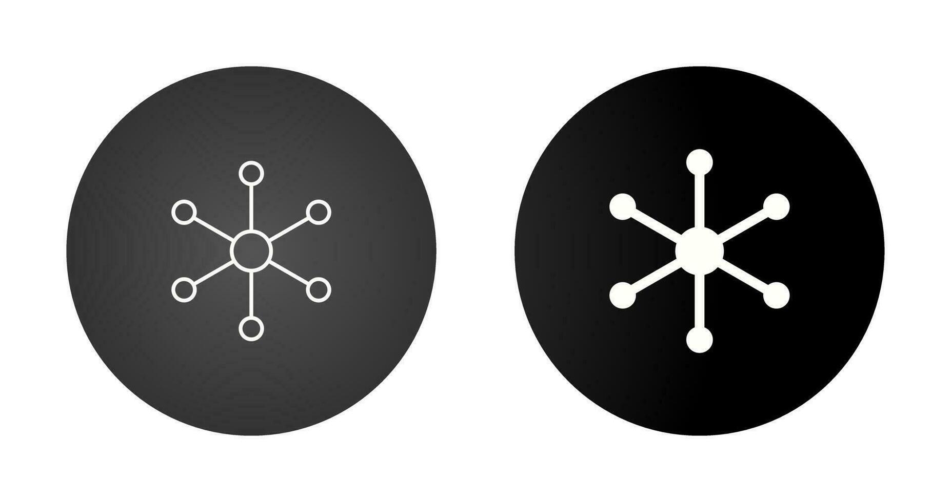 Molecular Structure Vector Icon