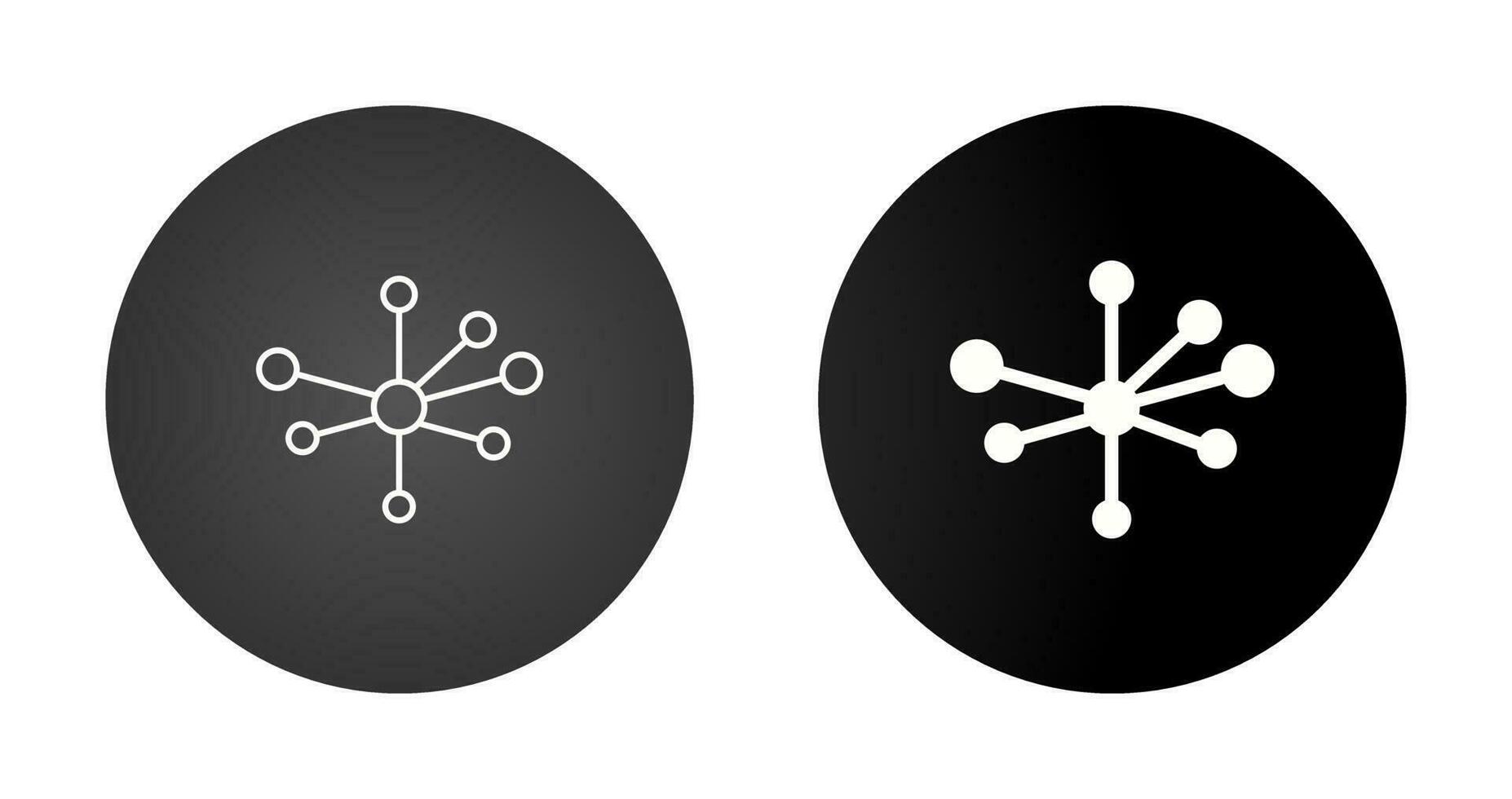 Molecular Structure Vector Icon