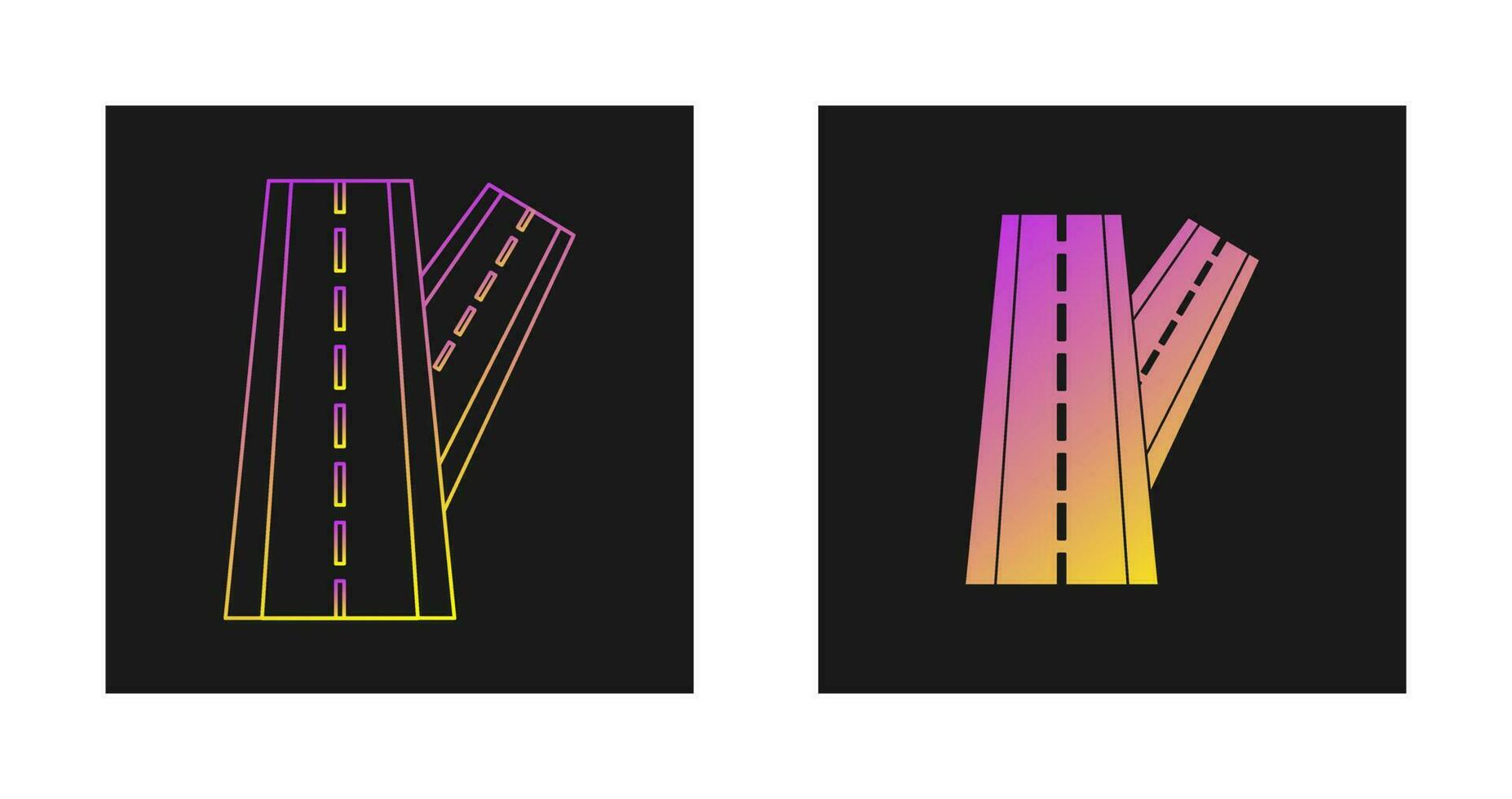 Linked Road Vector Icon