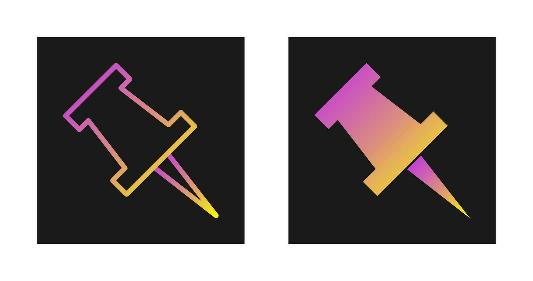 Push Pin Vector Icon