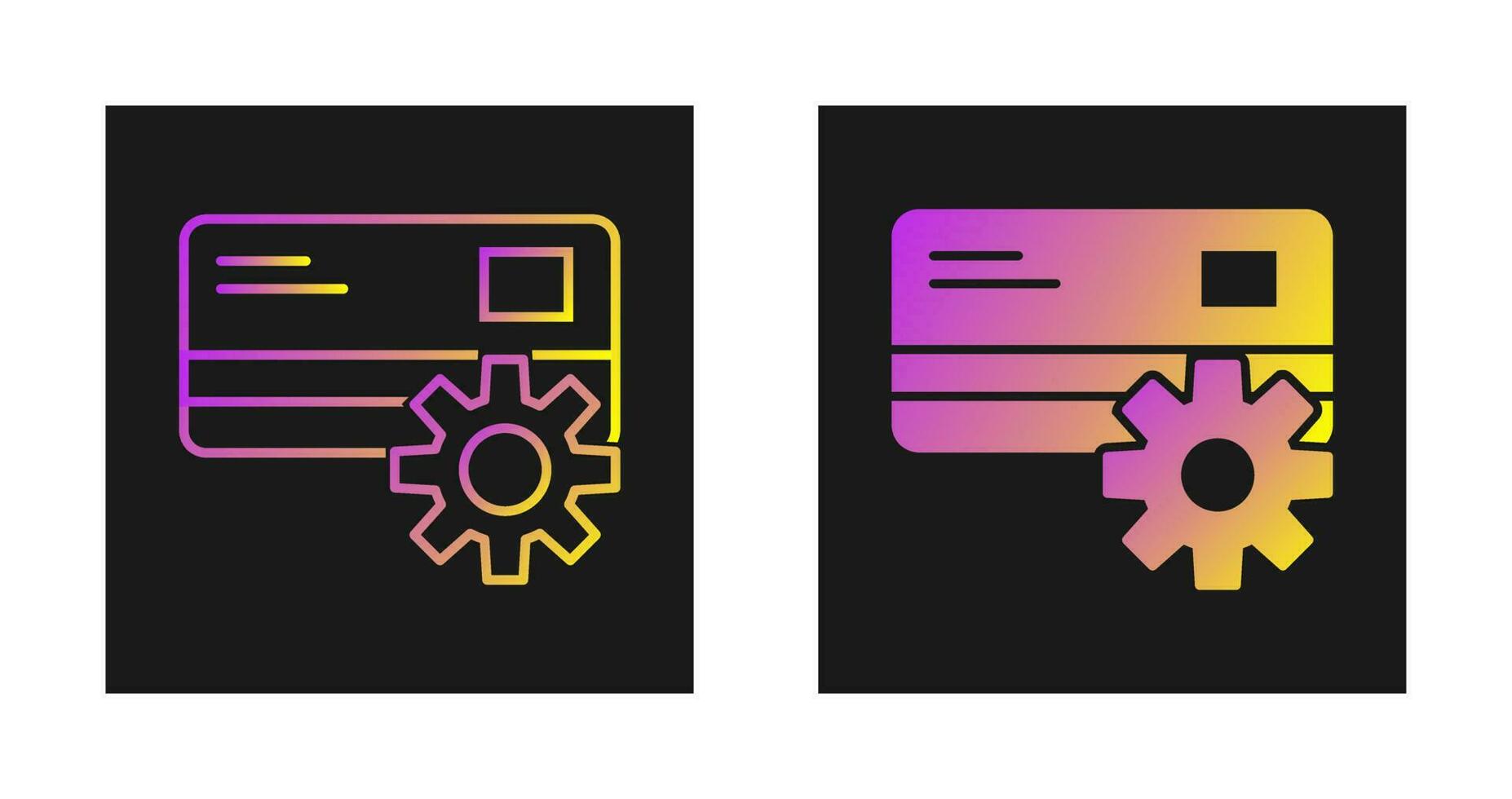 Payment Setting Vector Icon