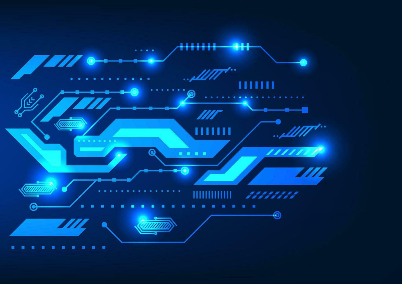 Digital circuit background Serves to control the flow of information efficiently. is modern technology in the network It's engineering science to help businesses. economy grows vector