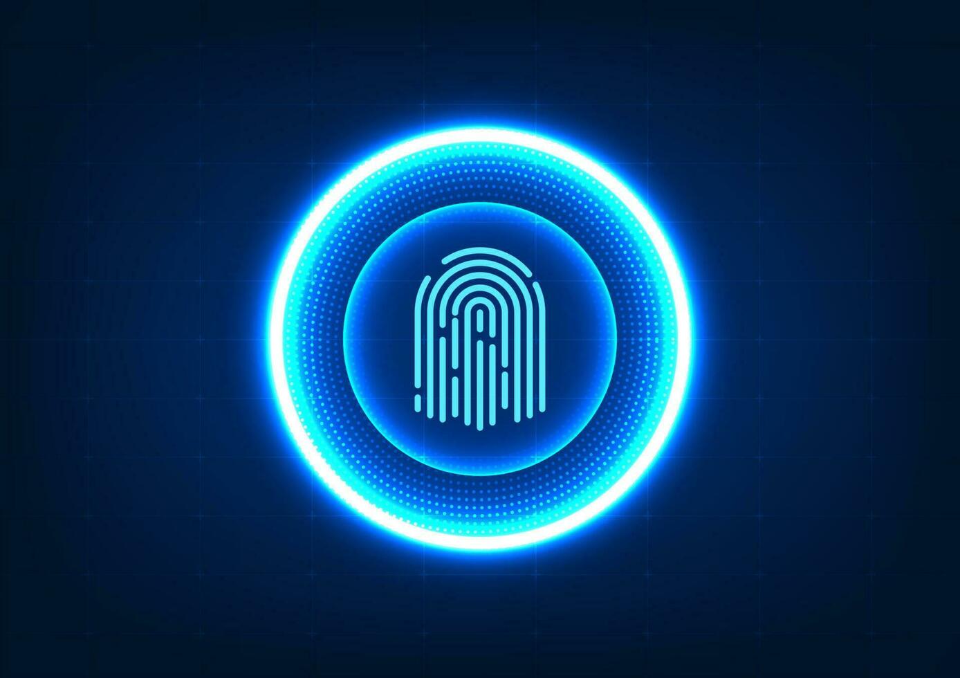 Technology background smart fingerprint technology Technology that helps secure access to important information of individuals or even organizations. It is popular to protect data in smartphones. vector