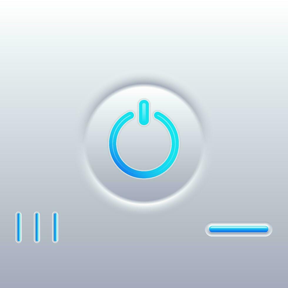 High tech switch button technology background It is a switch button used to control the on-off technology. switch button modern design simple and elegant technology background poster vector