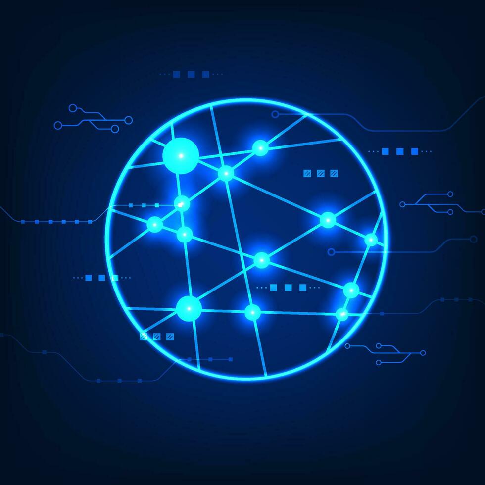 tecnología resumen antecedentes cubo ese conecta el tecnología a proceso el datos es responsable para emisor comandos y gerente a ellos. eso es un circulo con mezclado tecnología ciclos vector