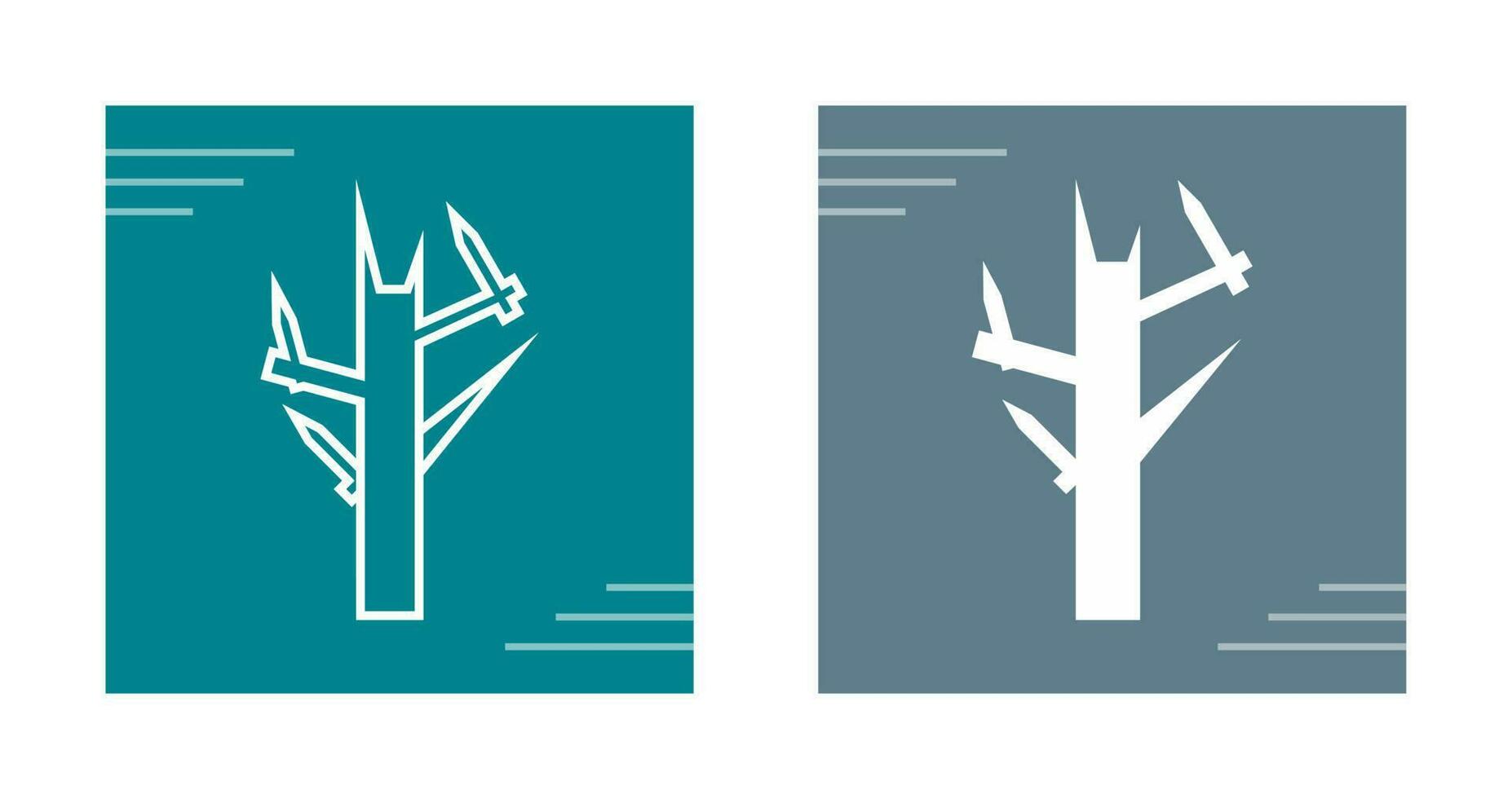 Tree with no leaves Vector Icon