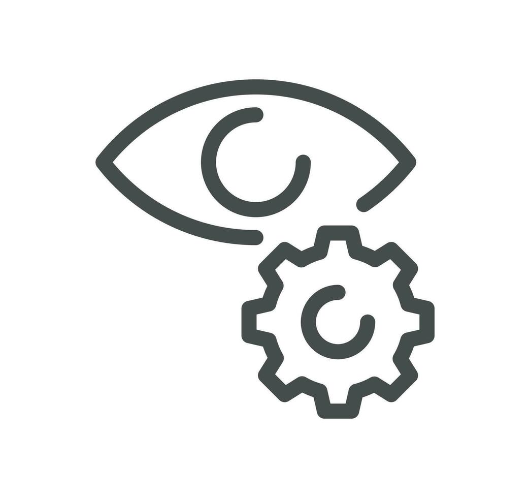 Data analysis related icon outline and linear vector. vector