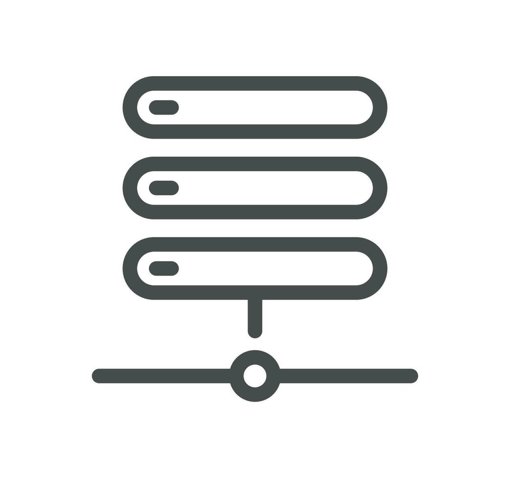 Data analysis related icon outline and linear vector. vector