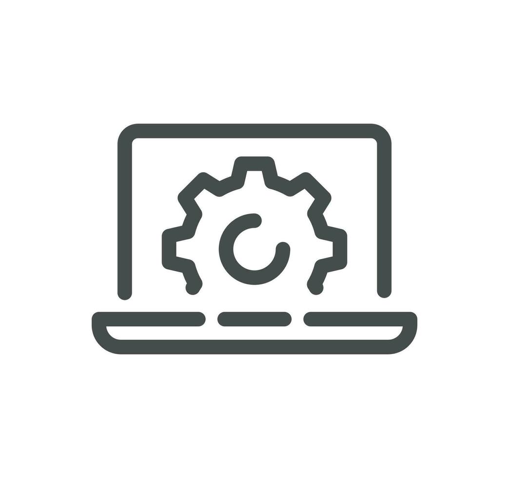 Data analysis related icon outline and linear vector. vector