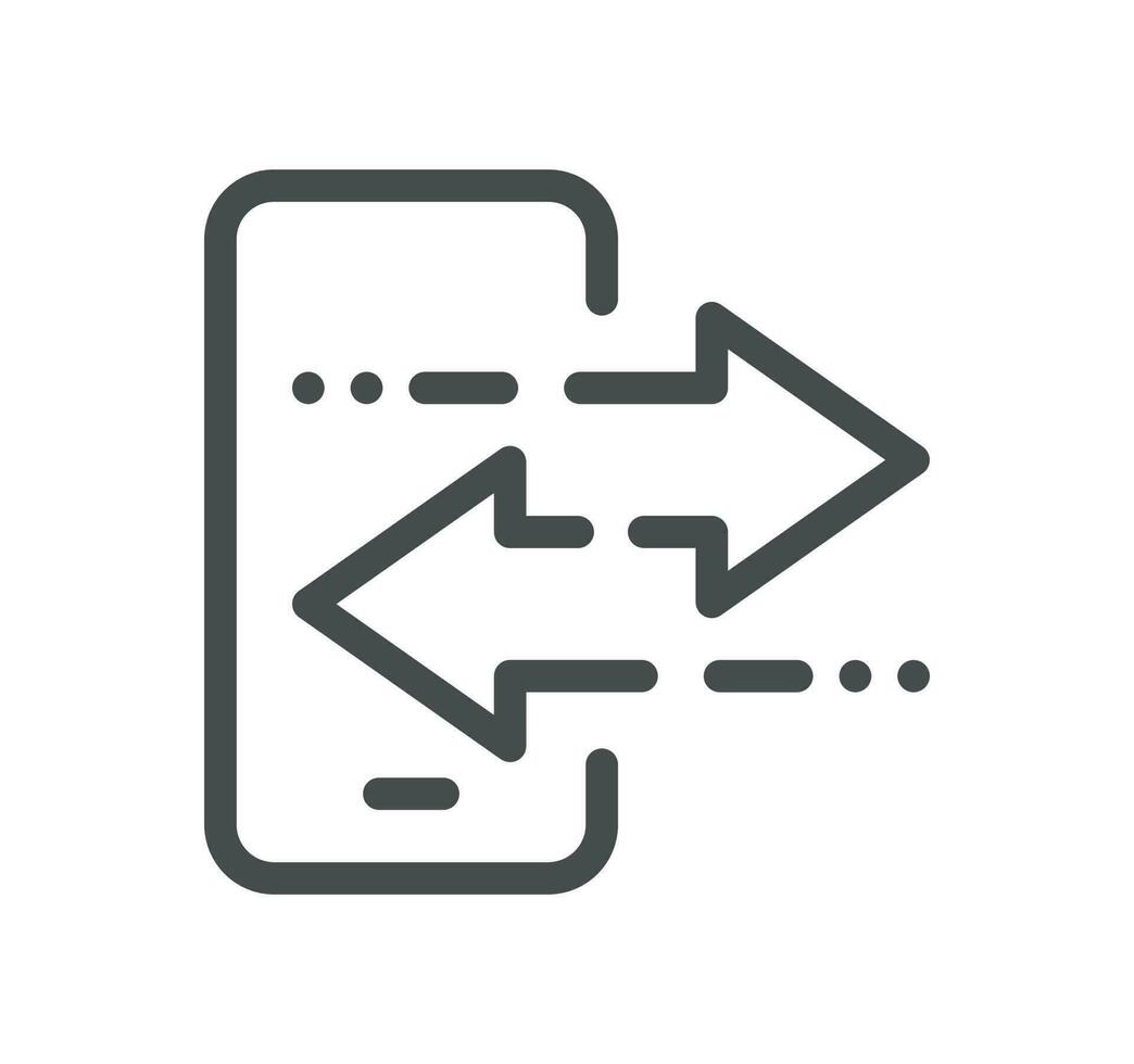 Data analysis related icon outline and linear vector. vector