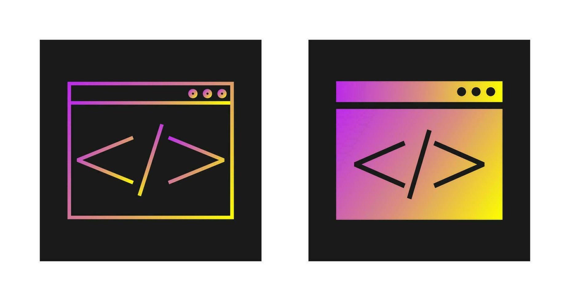 Html Coding Vector Icon