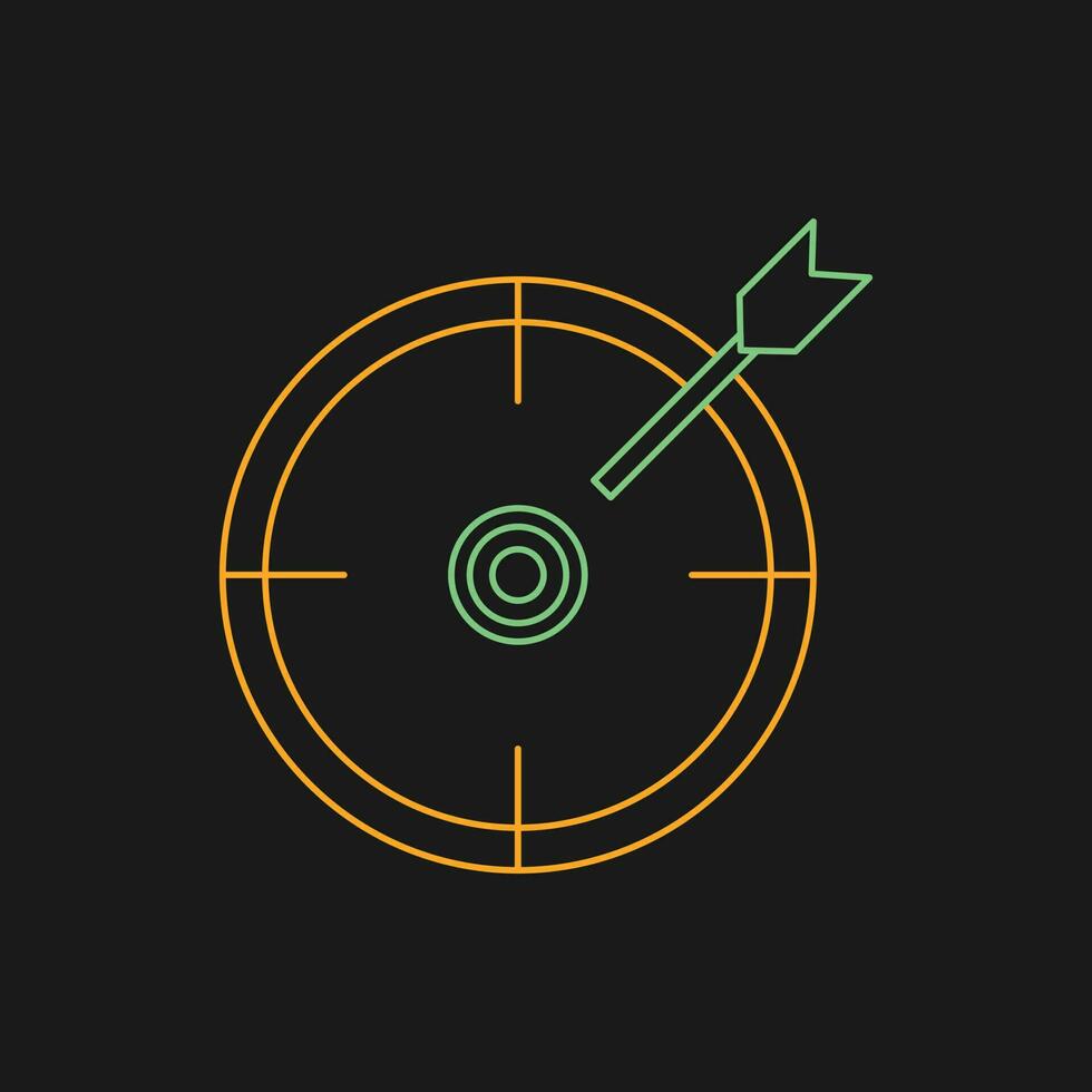 Target Location Vector Icon