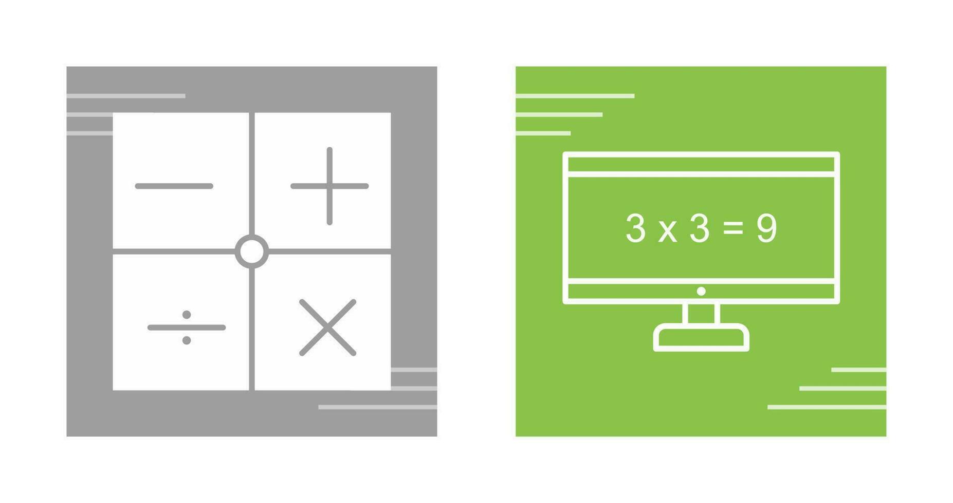Math in Computer Vector Icon