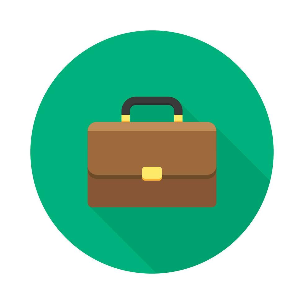 Briefcase icon vector isolated. Flat style vector illustration.