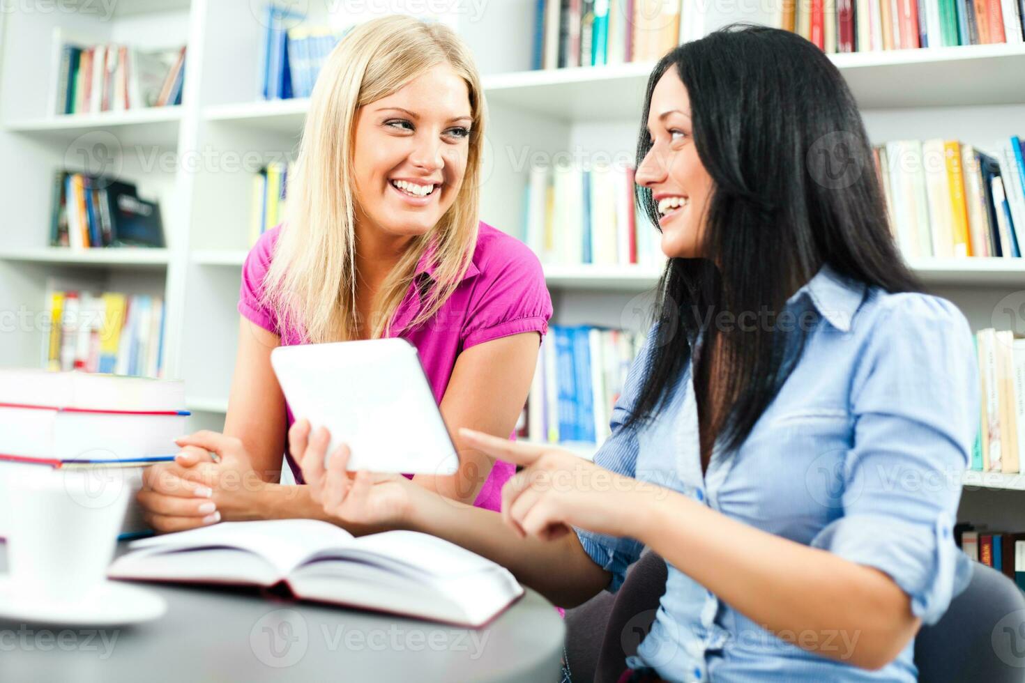 Women at the library photo