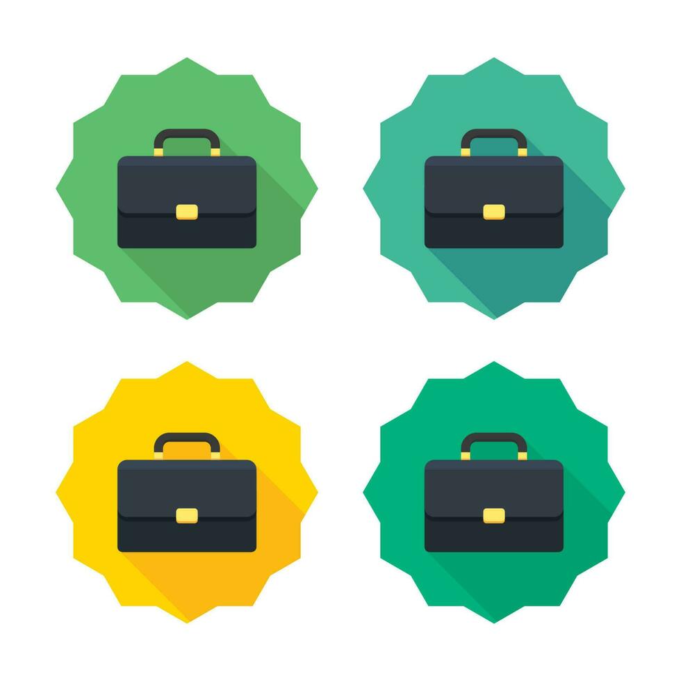 Briefcase icon vector isolated. Flat style vector illustration.