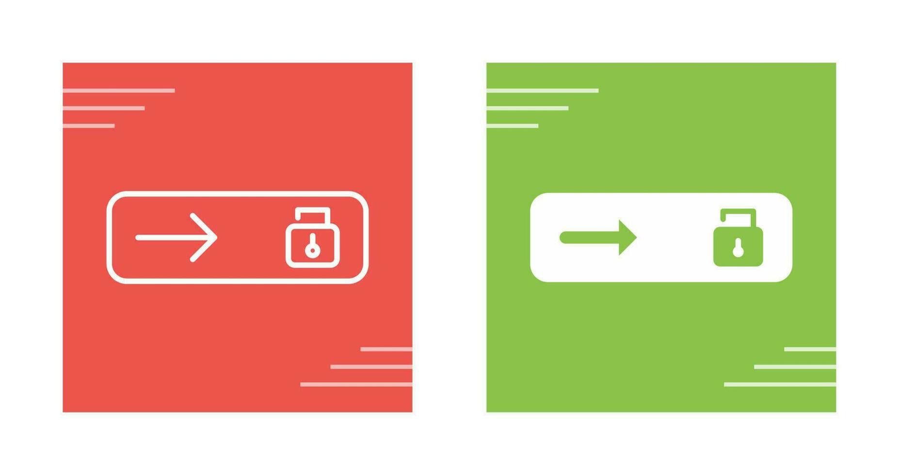 Unlock slide Vector Icon