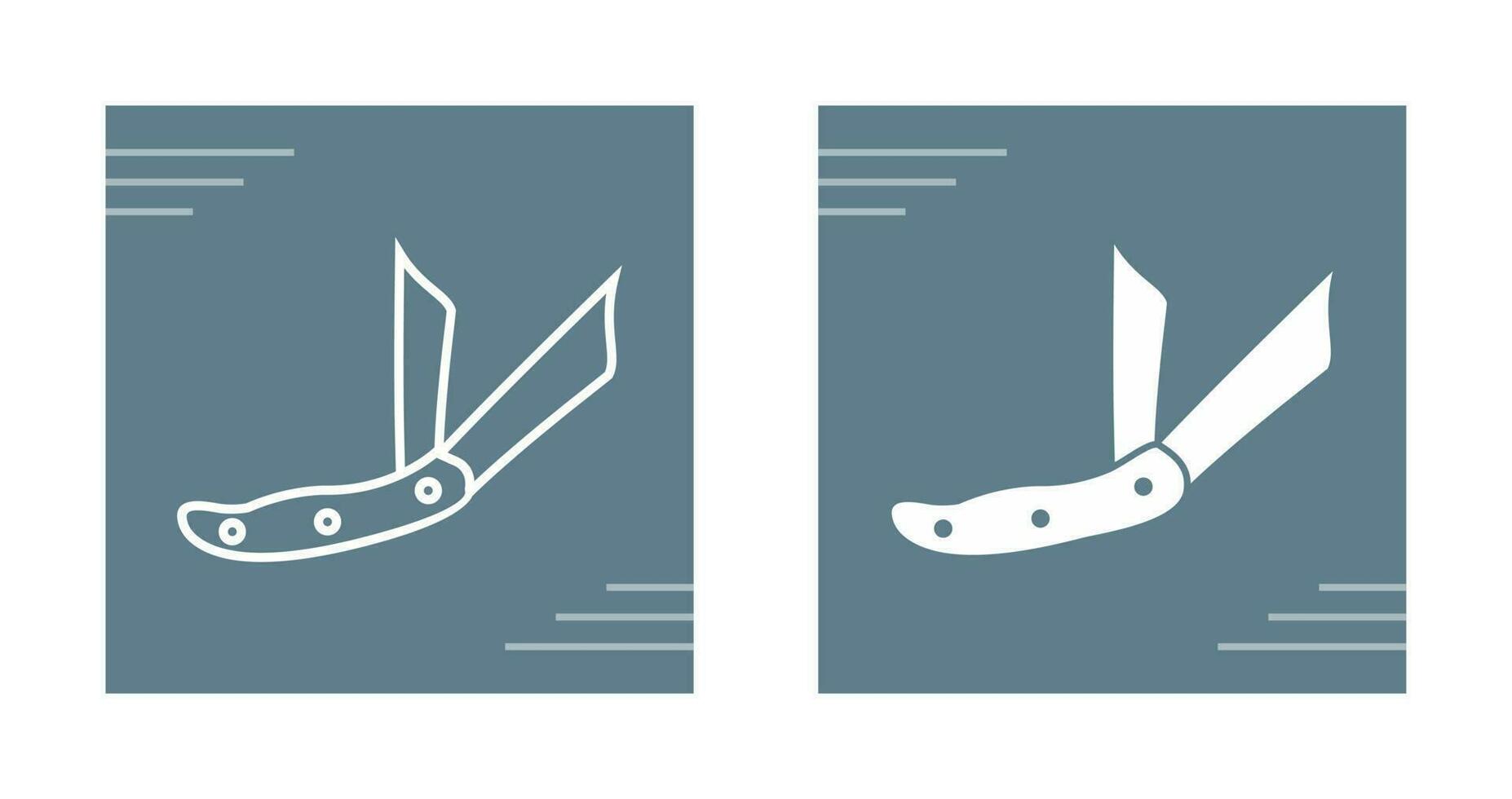 Ranger Pocket Knife Vector Icon