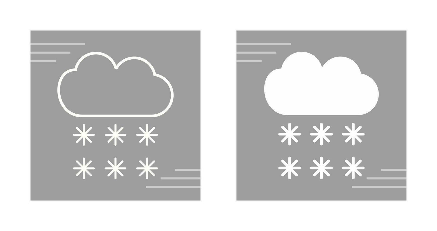 icono de vector de nieve