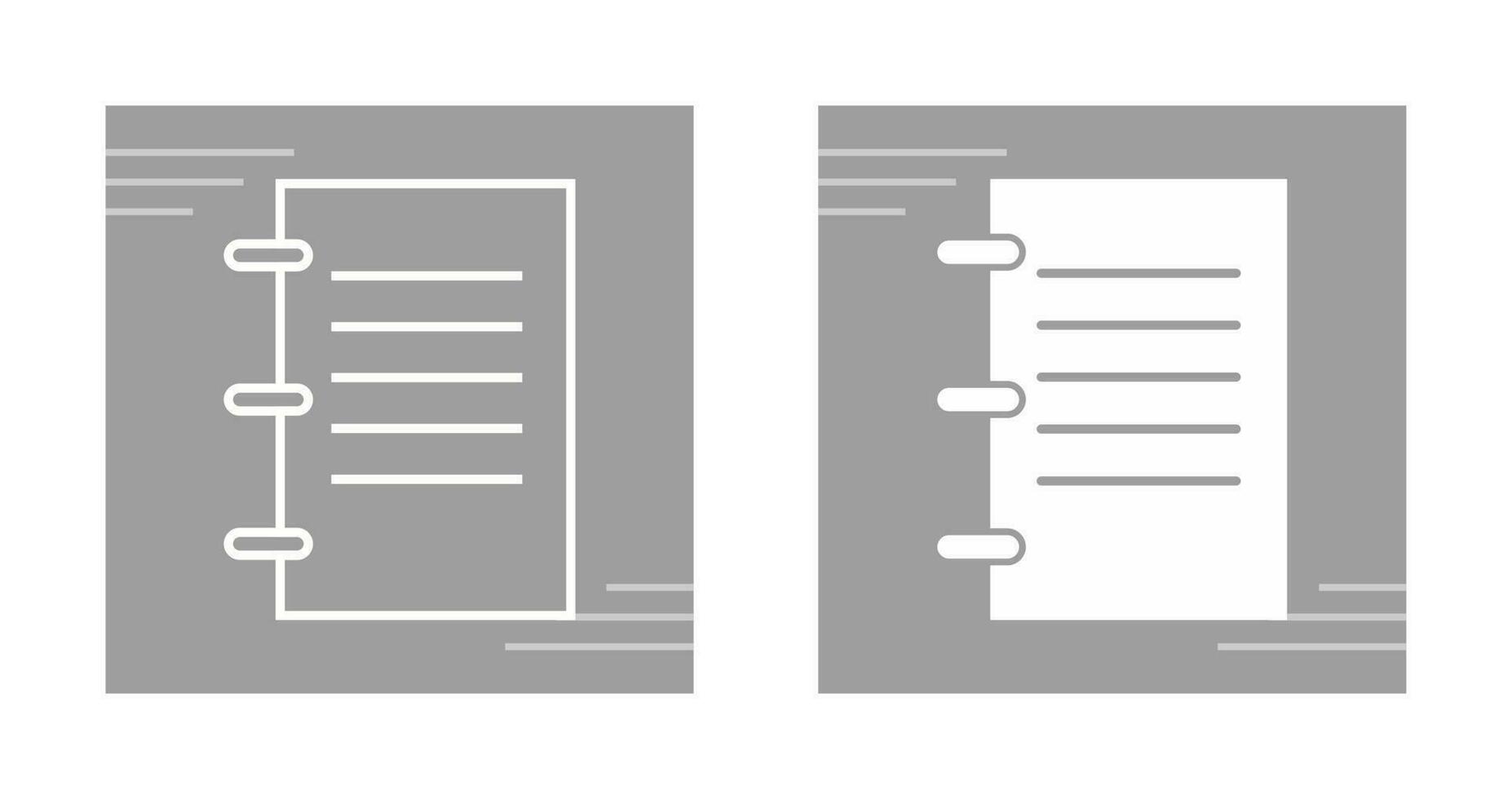 Notebook Vector Icon