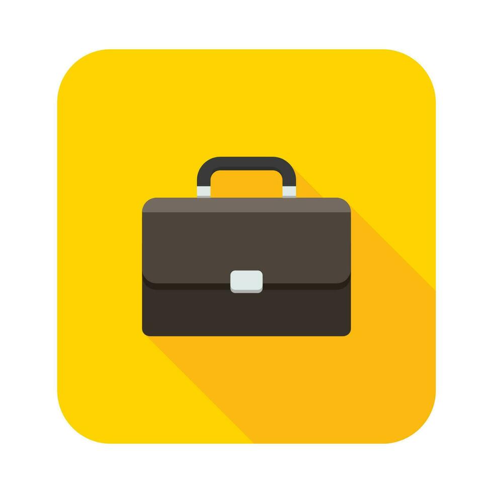 Briefcase icon vector isolated. Flat style vector illustration.