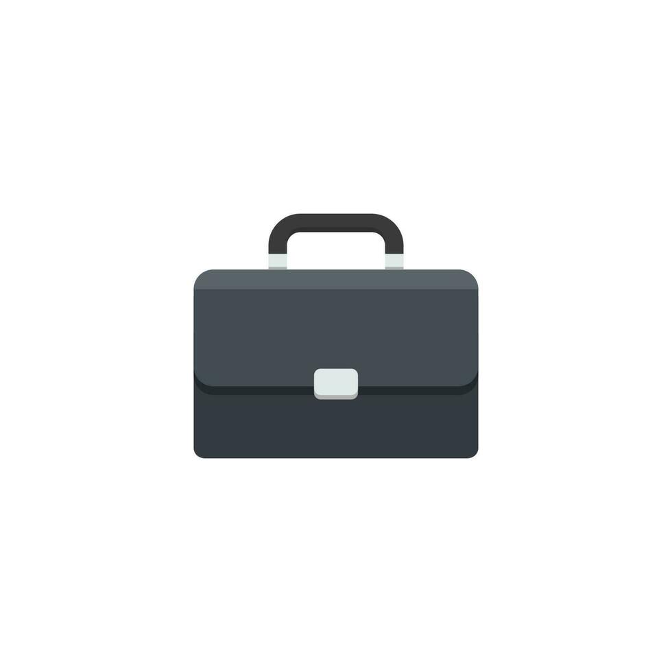 Briefcase White Background icon vector isolated. Flat style vector illustration.