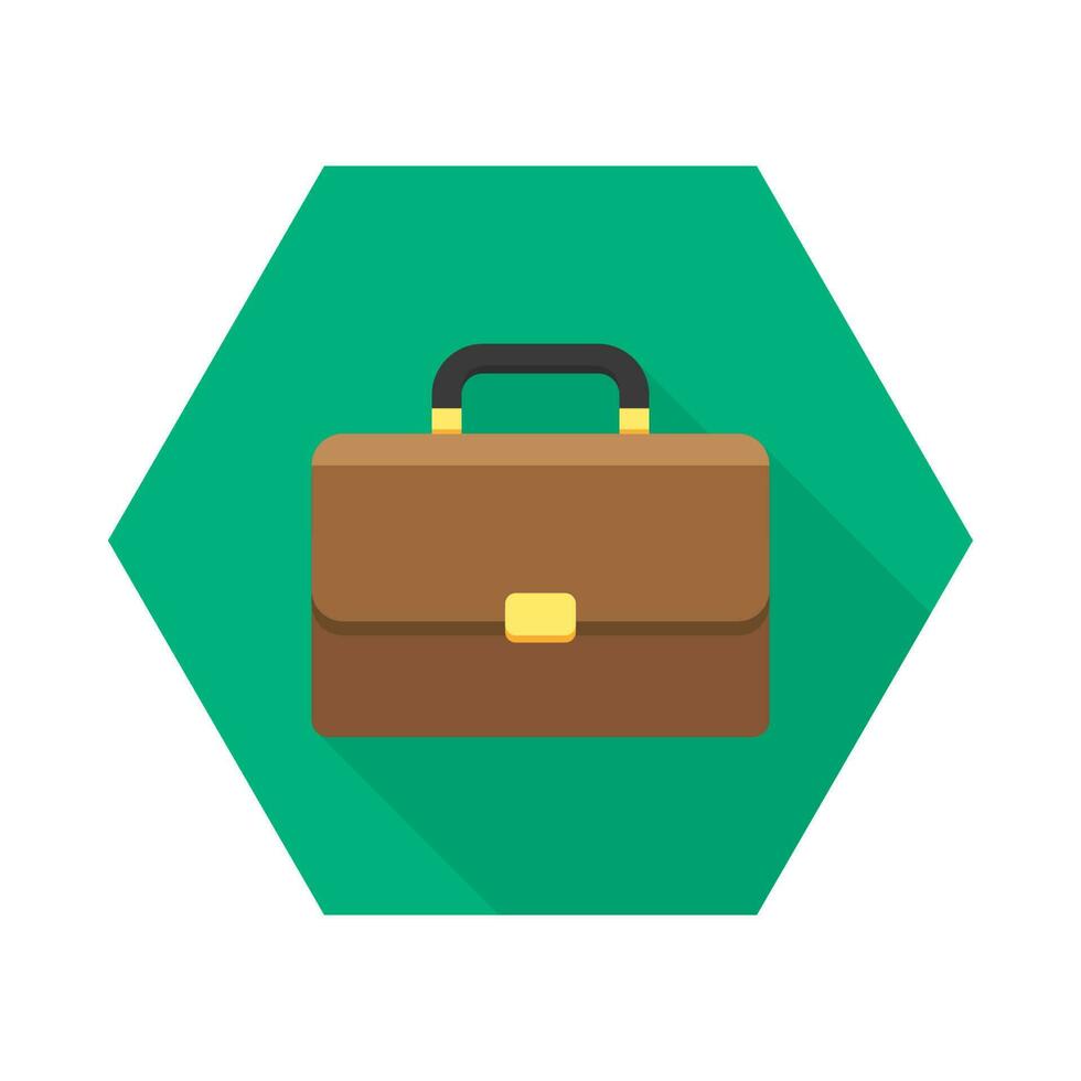 Briefcase icon vector isolated. Flat style vector illustration.