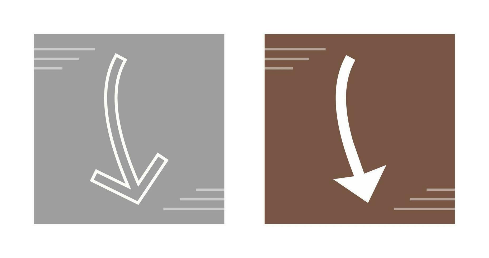 Arrow Pointing Down Vector Icon