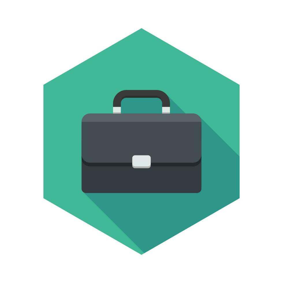 Briefcase icon vector isolated. Flat style vector illustration.