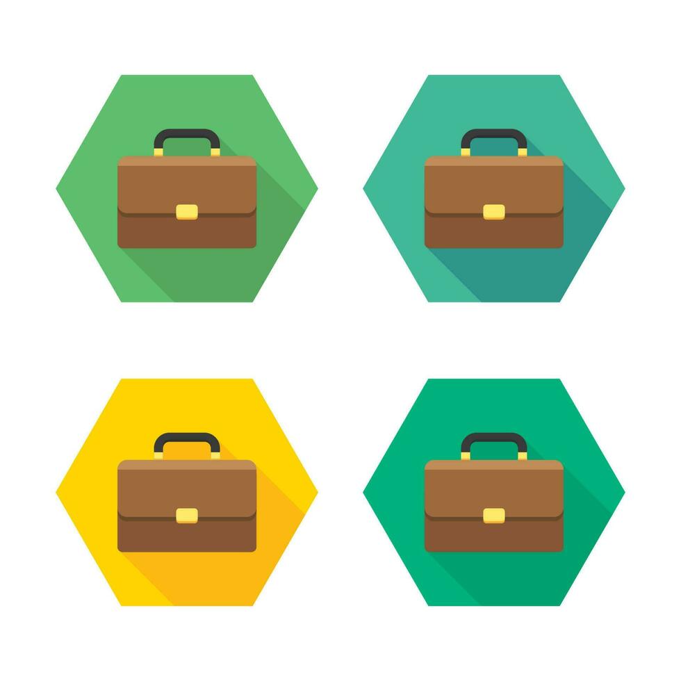 Briefcase icon vector isolated. Flat style vector illustration.