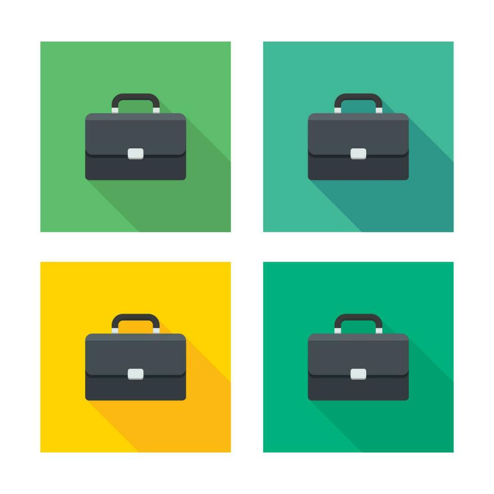 Briefcase icon vector isolated. Flat style vector illustration.